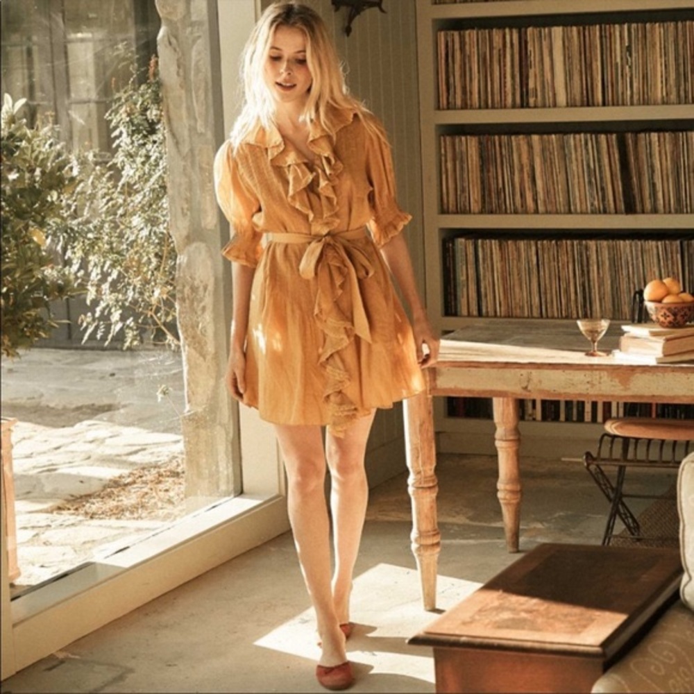 SOLD Doen Piper dress in semolina size small NWT